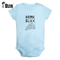 idzn new homeslice pizza baby boys fun rompers baby girls cute bodysuit infant short sleeves jumpsuit newborn soft clothes