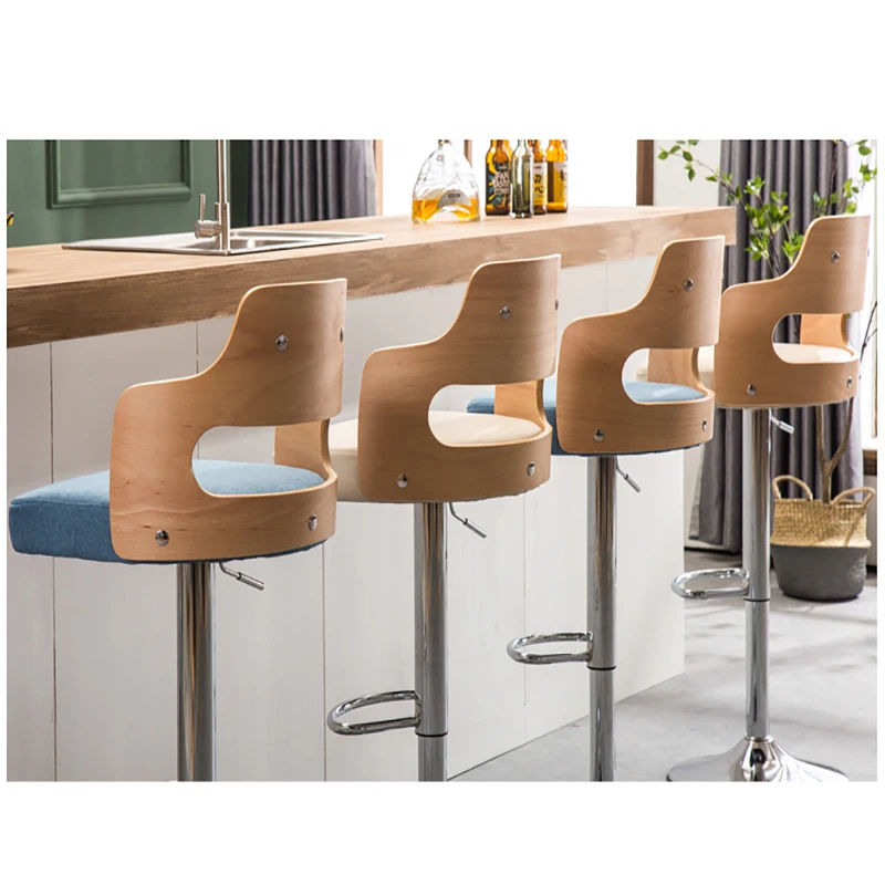 63-80 см регулируемый барный стул вращающийся Европейский стиль современный