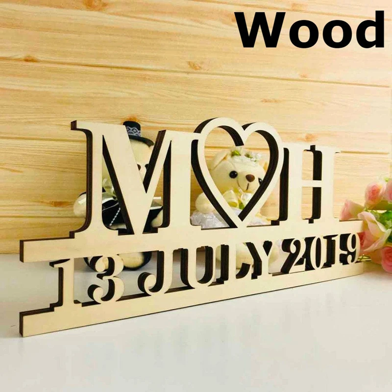Свадебный деревянный знак на заказ фотореквизит свадебное украшение | Дом и сад