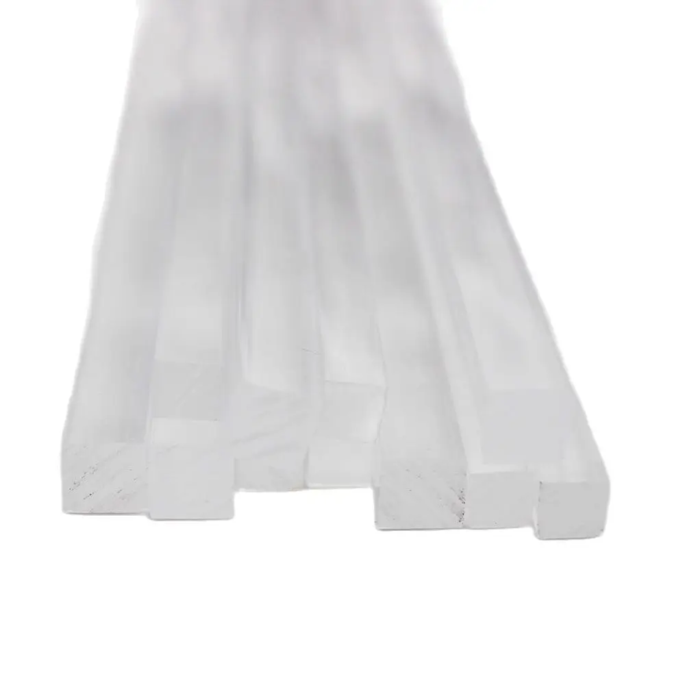 

10 шт. квадратный пластиковый стержень длиной 500 мм прозрачный акрил 3, 4, 5, 6, 8 и 10 мм