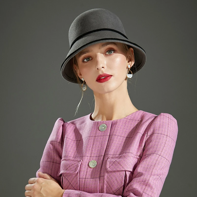 Зимняя женская шапка шерстяная рыбака уличная мода универсальная джазовая