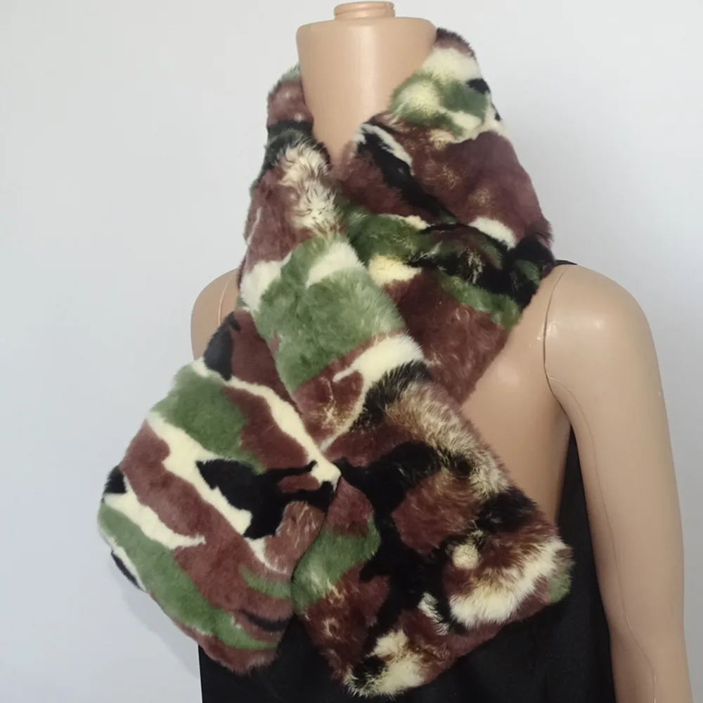 Женский шарф из натурального меха Рекс |