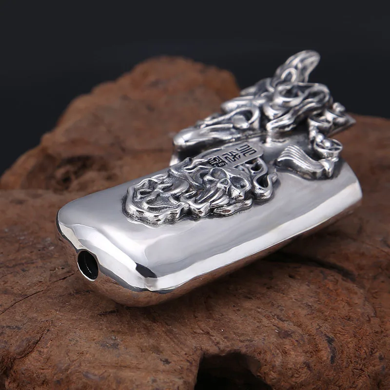 Кулон из серебра 925 пробы для женщин и мужчин подвеска модель в стиле панк-рок