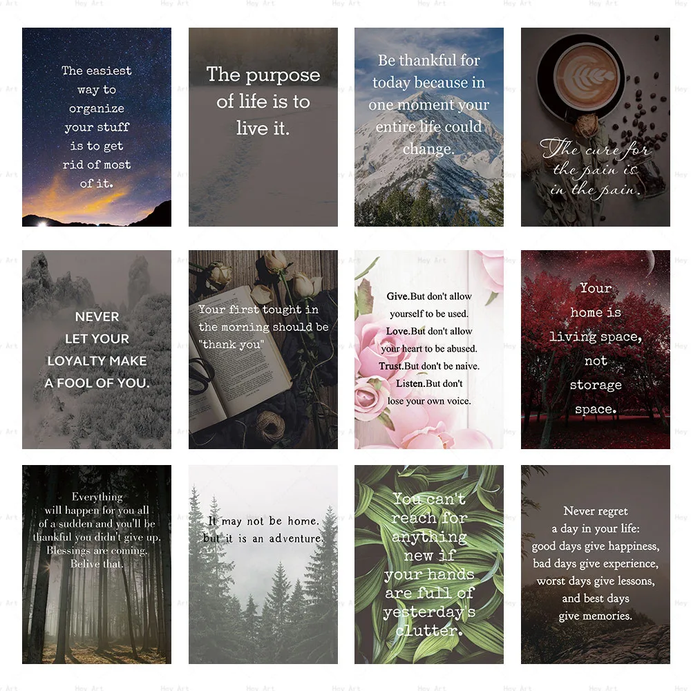 Вдохновляющие мотивирующие Цитаты О Жизни Холст Картина Настенная печать плакат