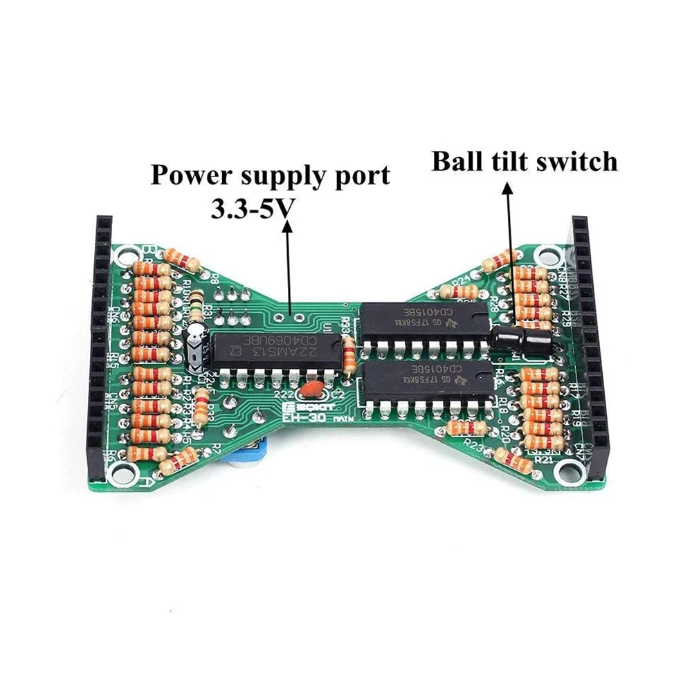 DC 5V Электронный песочные часы светодиодный DIY Kit Двойной Слои печатной платы