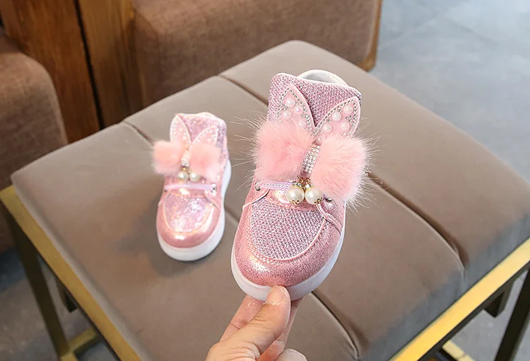 Size 21-30 Children's Led Sneakers Girls Glowing Kids Shoes for Girls Luminous Girls Sneakers Baby Kid Shoes with Backlight Sole