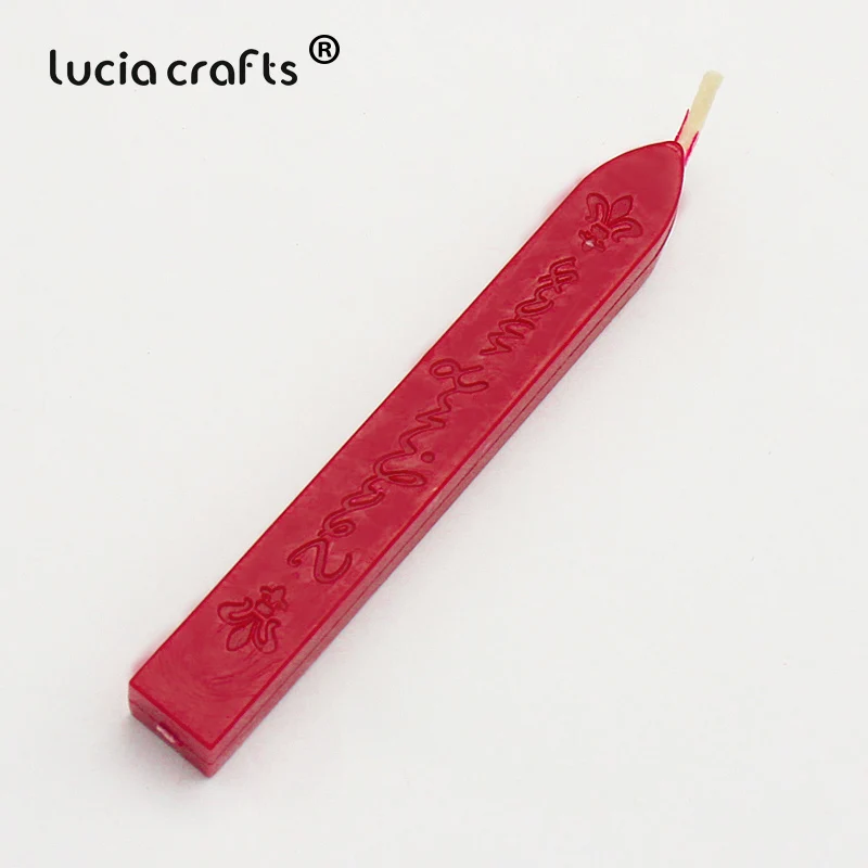 C5 Chinese red Распродажа! Lucia crafts 9*1,1*1,1 см красочные уплотнительные восковые палочки штамп воск для документов запечатывания 1 шт./лот I1108 - Цвет: C5 Chinese red