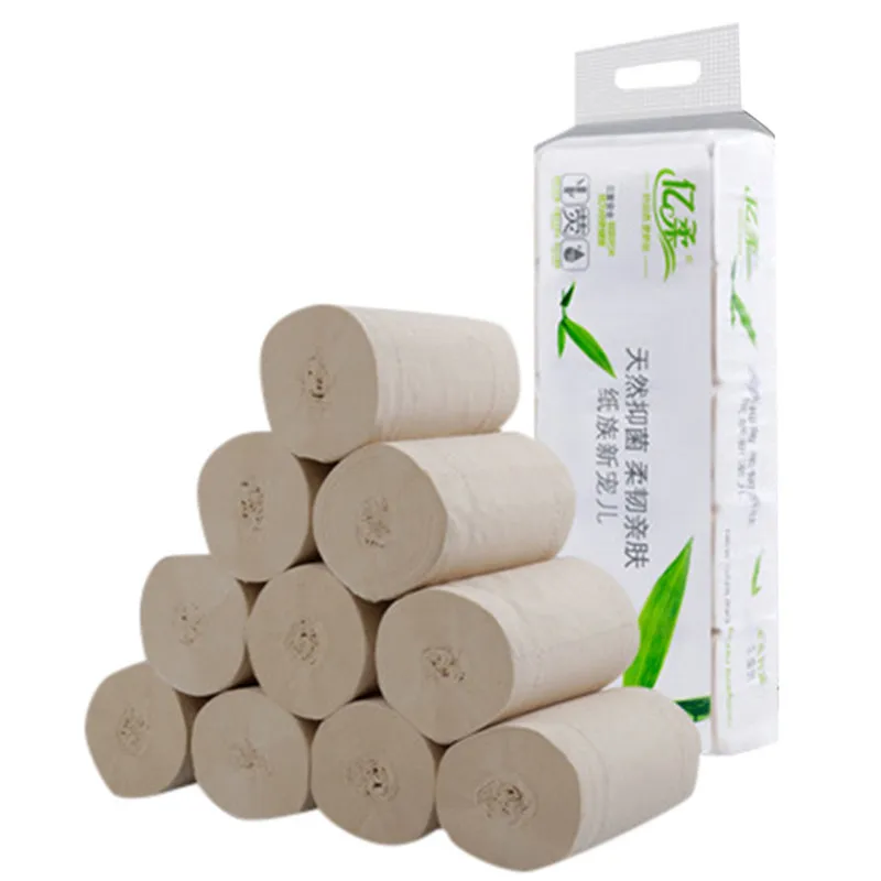 Белая Туалетная рулон туалетной бумаги ткани упаковка из 10 бумажные полотенца