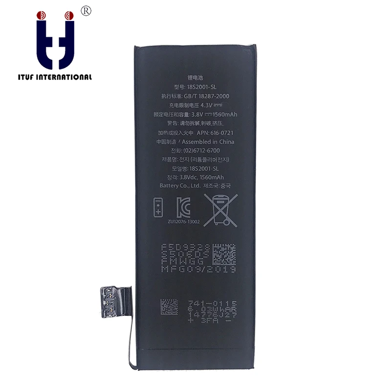 TUF 10Pcs Cell phone battery replacement 100% brand new high capacity lithium is suitable for iPhone 5S | Мобильные телефоны и