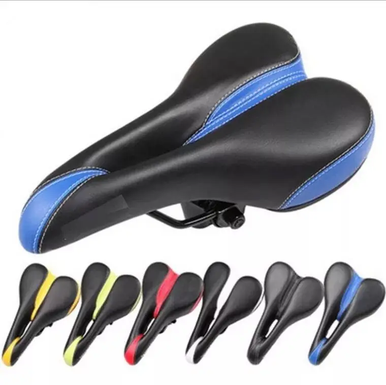

Bicycle Seat Saddle Super Wide Suitable For Cycling And Mountainous Terrain Soft And Elastic Sponge Hollow Seat Color