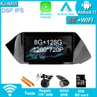 Автомобильный плеер 8 + 128G Android 11, радио-навигация для Hyundai Sonata DN8 2019 2020, мультимедийное видео GPS BT без DVD