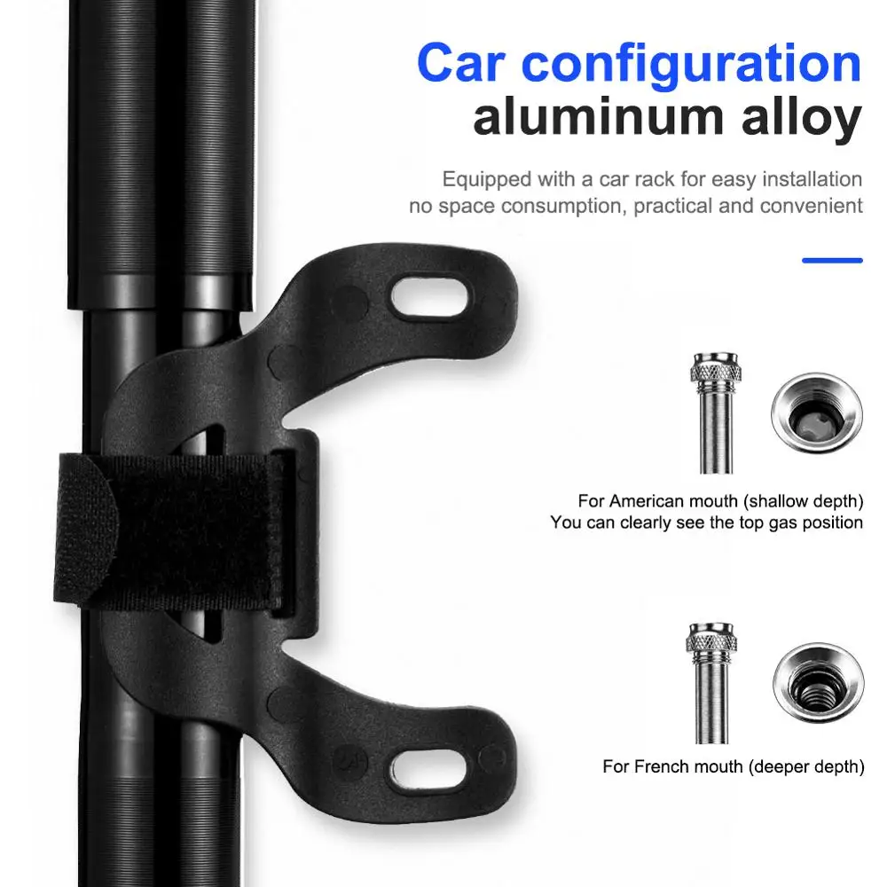 Ручной мини насос для велосипеда ручной портативный велосипедный с иглой и
