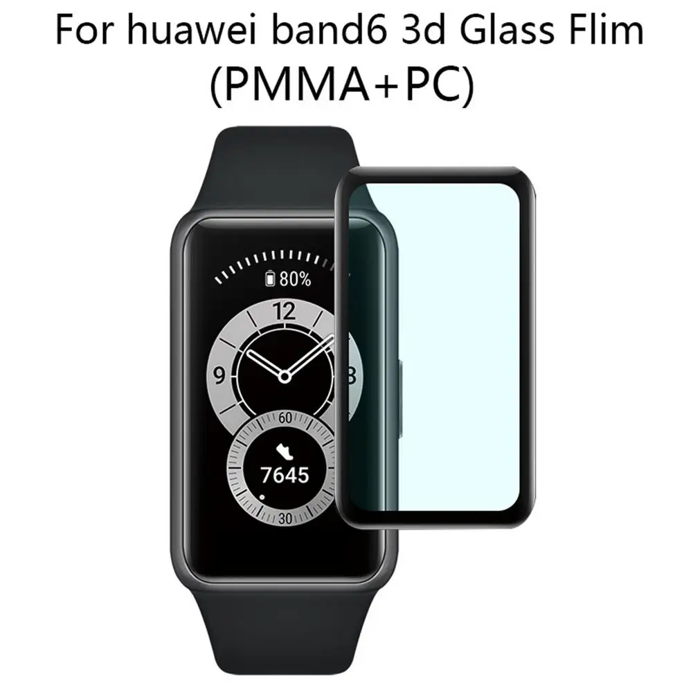 

3D Protective Film On ForHuawei Honor Band 6 Full Curved Edge Screen Protector For Honor Band6 Soft Protective Film Accessories