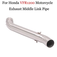 slip on 50 8mm motorcycle exhaust escape muffler modified stainless steel middle connecting link pipe for honda vfr1200 vfr 1200