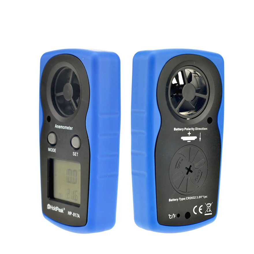 Анемометр Портативный Anemometro термометр HP-817A ветер Скорость измерителем влажности
