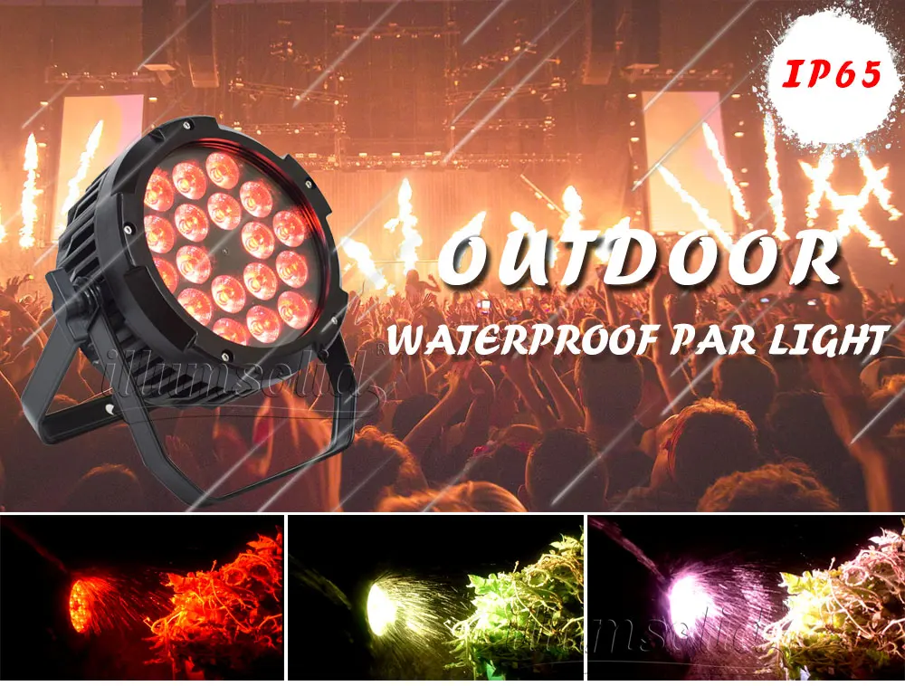 Открытый водонепроницаемый супер яркий RGBW DJ Par dmx512 управление звуковая активация для сценического клуба бара Свадебного Шоу