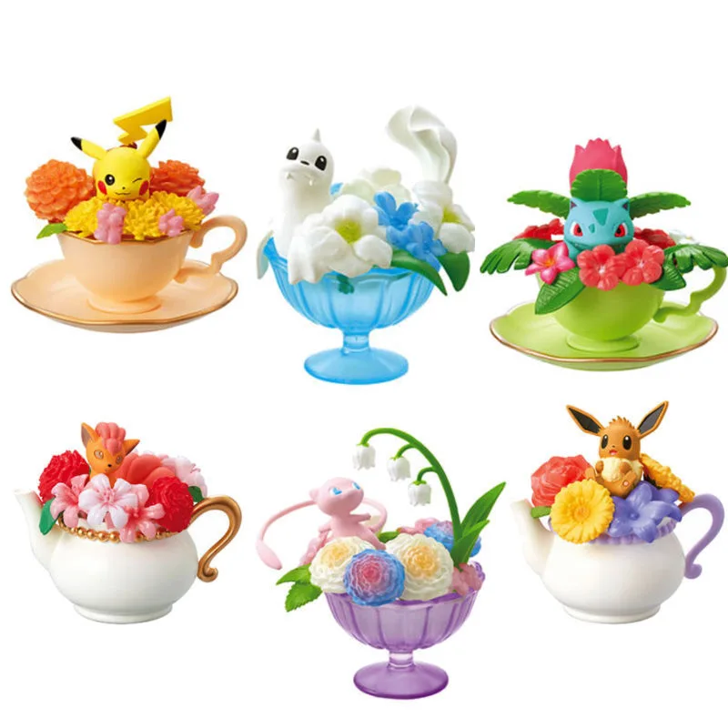 Takara Tomy Аниме 6 шт./компл. Покемон Пикачу Милая Charizard Bulbasaur храп Eevee экшн фигурка