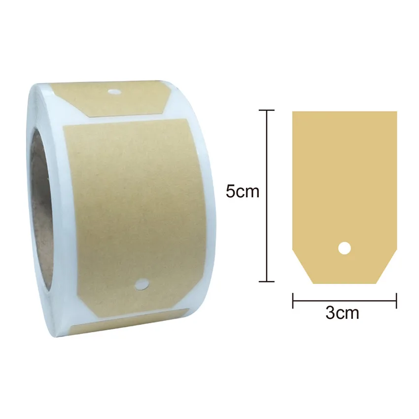 

250 tags per roll/natural brown kraft paper gift decoration label sticker