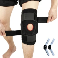 1 piece hinged knee brace open patella knee support pad wrap strap protector for joints arthritis tendon pain acl mcl workout