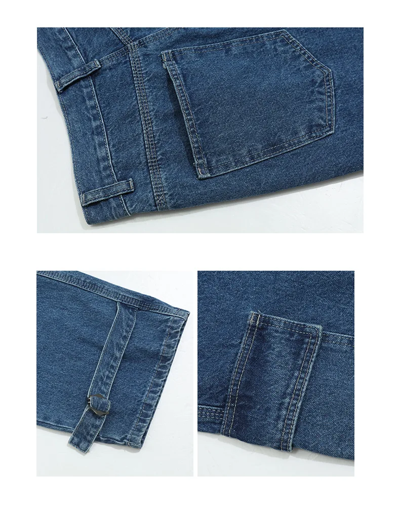 Мужские джинсовые брюки карго с несколькими карманами мужские винтажные уличные