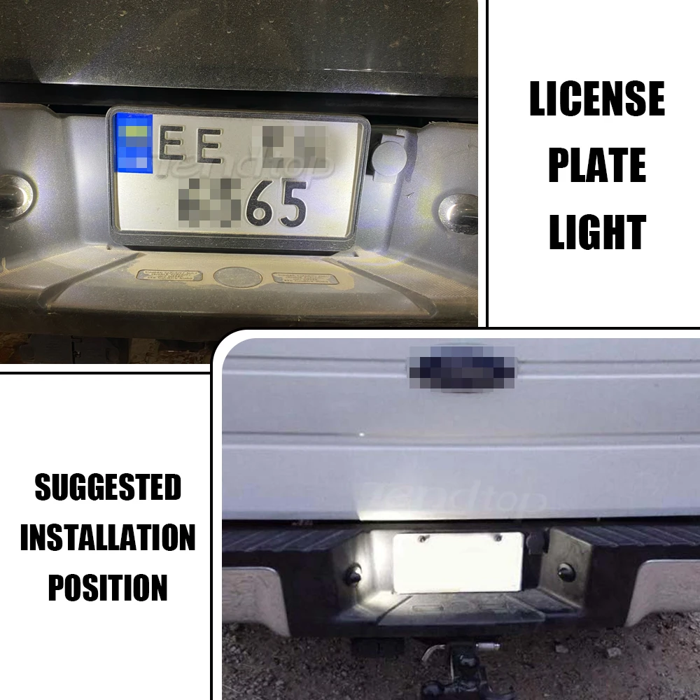 1 пара T10 LED W5W 12 В подсветка для номерного знака Ford F150 | Автомобили и мотоциклы