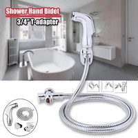 hand held bidet toilet ware wash toilet shower bathroom 34 t adapter spray jet kit toilet seat cleaning stainless steel faucet
