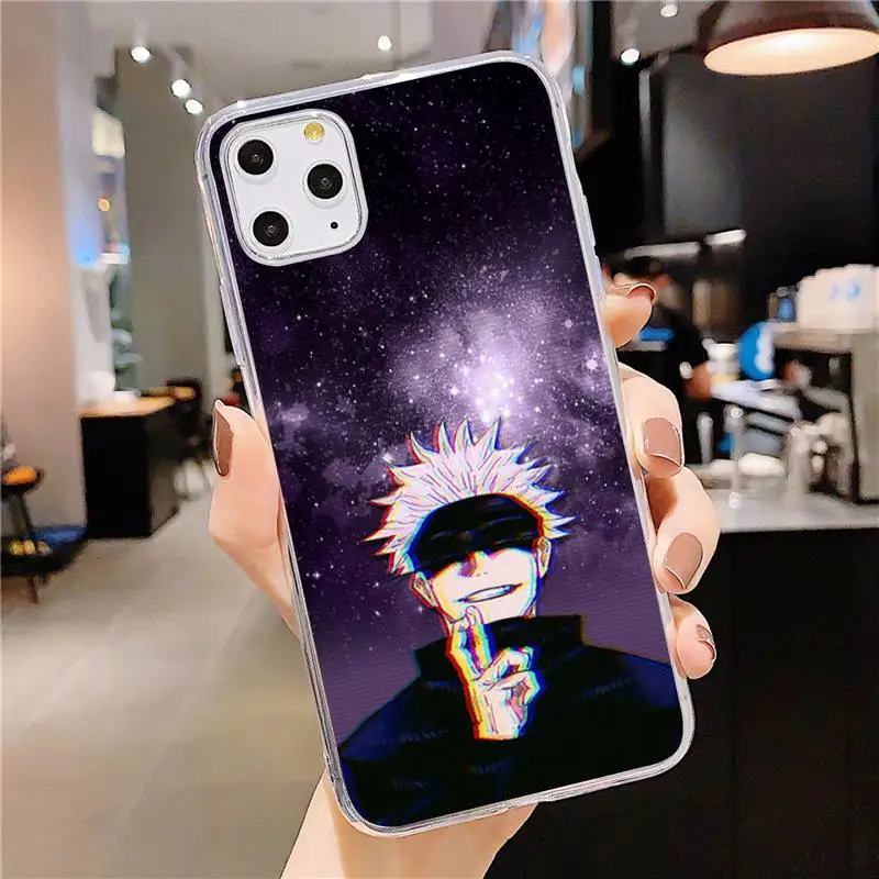 

Jujutsu Kaisen Phone Case Transparent for iPhone 11 12 mini pro XS MAX 8 7 6 6S Plus X 5S SE 2020 XR