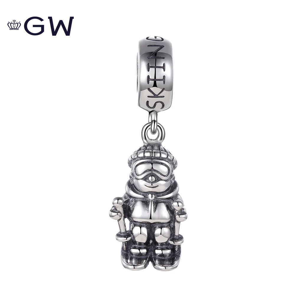 Шармы для катания на лыжах мальчика браслеты подвески ювелирные изделия своими