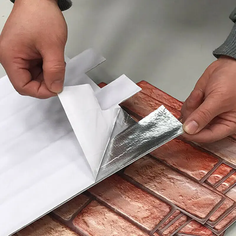 5 шт. водонепроницаемые 3D-наклейки на стену имитация кирпичной кладки | Дом и сад