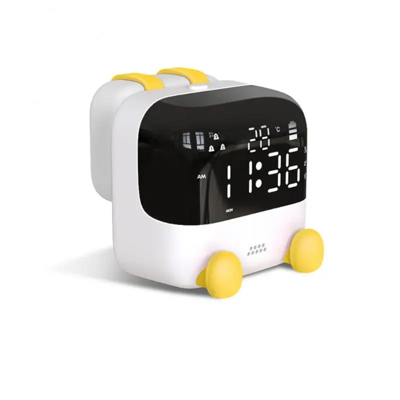

Small Alarm Clock Night Light LED Large Screen Sound Control Bright Screen Night Lamp Digital Child Electronic Alarm Clocks