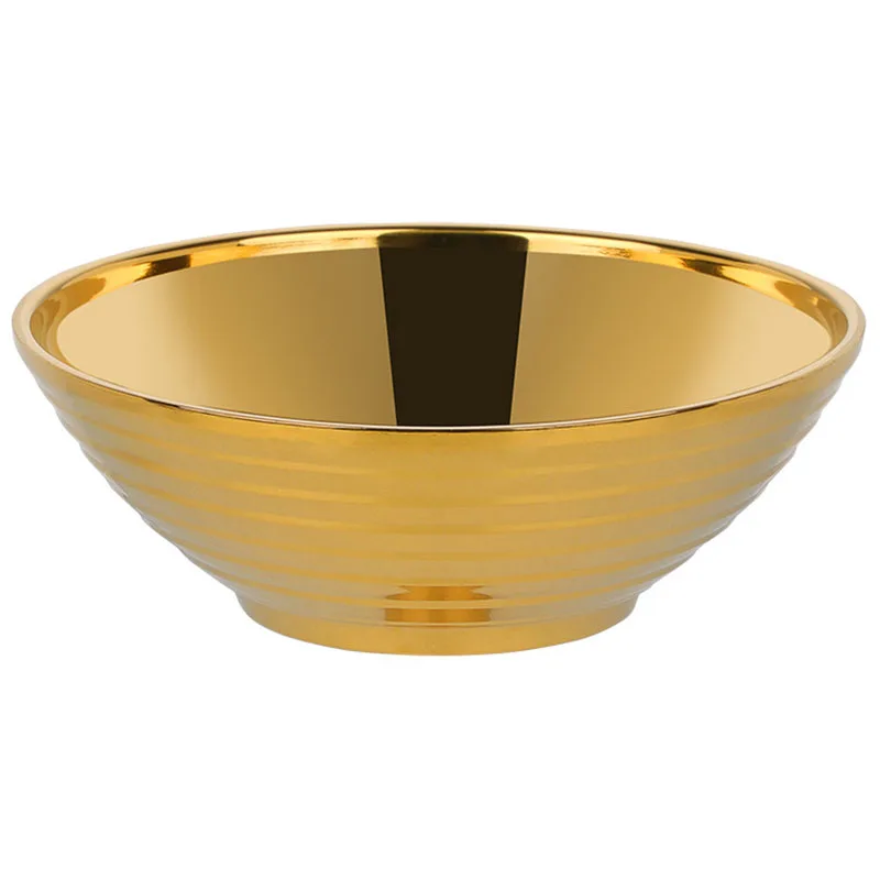 Круглый продукты из лапши чаша двойная Слои с защитой от ожогов посуда для