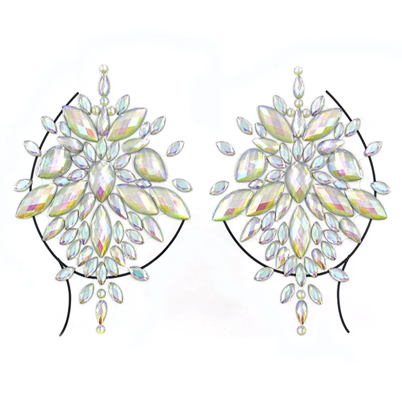 Светящееся украшение для лица Рождество сделай сам бровей искусство тела клей