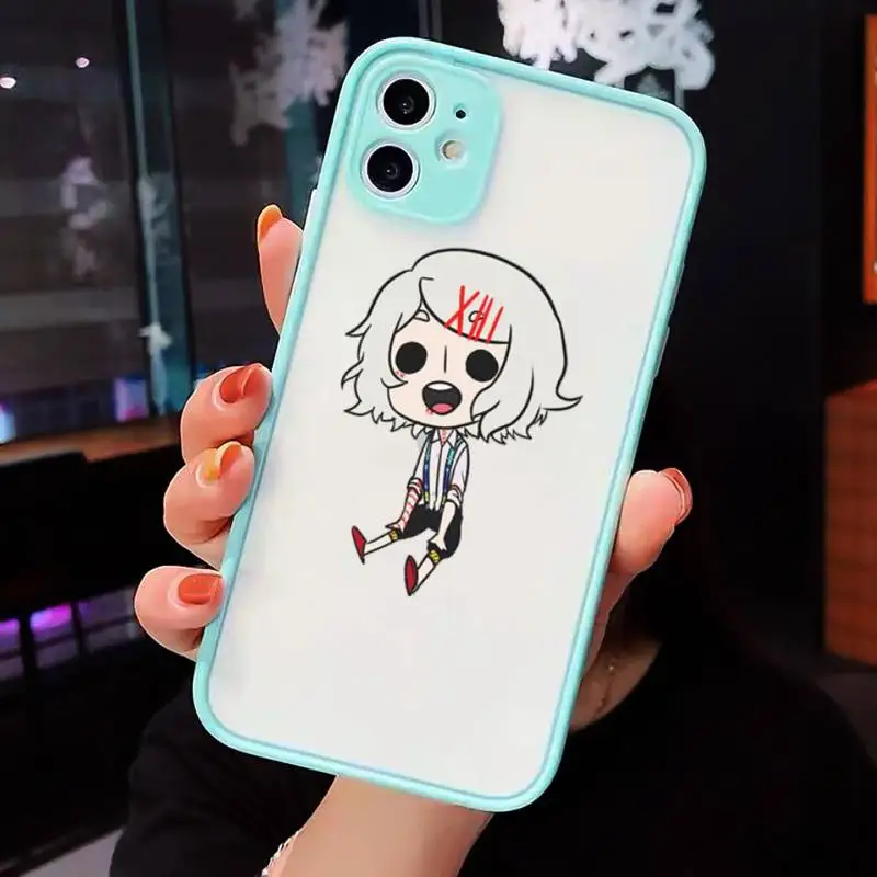

Anime Tokyo Ghouls terror horror Phone Case For iPhone 12 11 Mini Pro XR XS Max 7 8 Plus X Matte transparent blue Cover