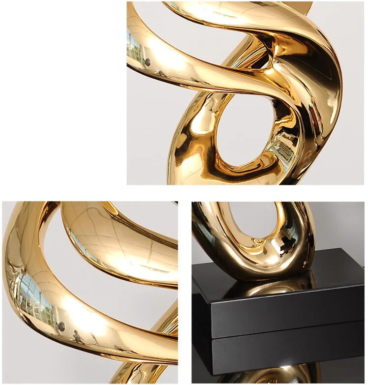 

Modern Resin Abstract Floor Sculpture Decoration Art Home Livingroom Ornaments Accessories Hotel Lobby Office Figurines Crafts