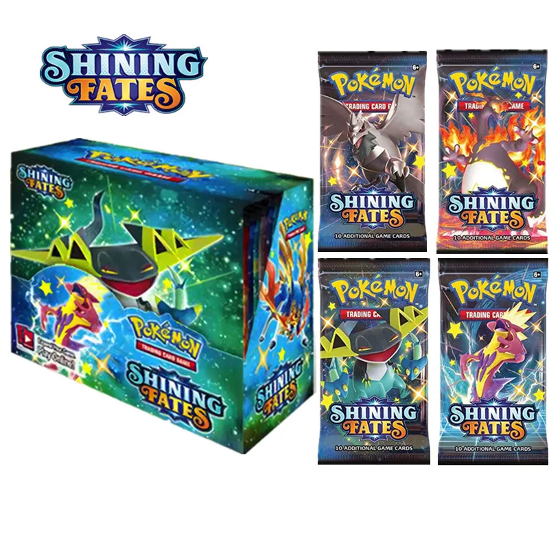 

Карты Pokemon 360 324 шт./коркор. TCG: сияющие Fates эволюции, единый ум, 36 шт. в упаковке, блестящие игровые версии, 36 шт. в упаковке, коллекционные игрушк...