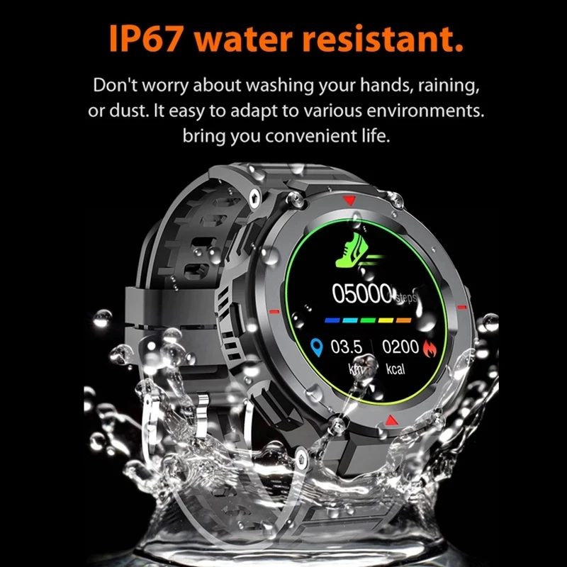 

LIGE New Smart watch men Full touch screen Sports fitness watch IP67 waterproof Smart watch Bluetooth for Android iOS Smartwatch