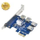 PCI-E карта расширения USB PCIe порт множитель карты PCI Express PCIe от 1 до 4 PCI-E адаптер карта для BTC машина для майнинга биткоинов