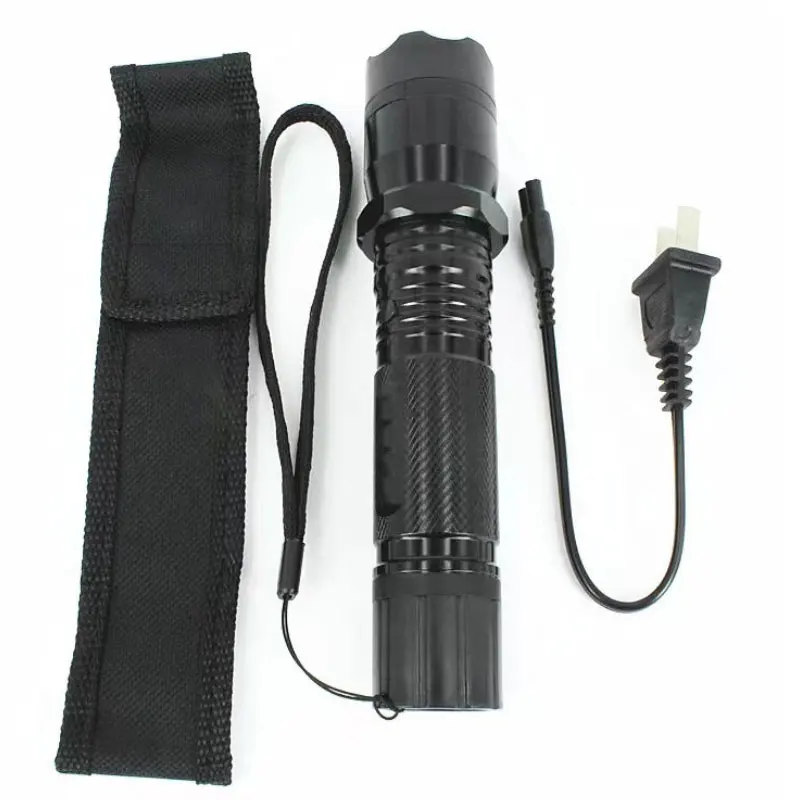 

Outdoor EDC Multifuction flashlight self defense tools Black Pocket Flashlight