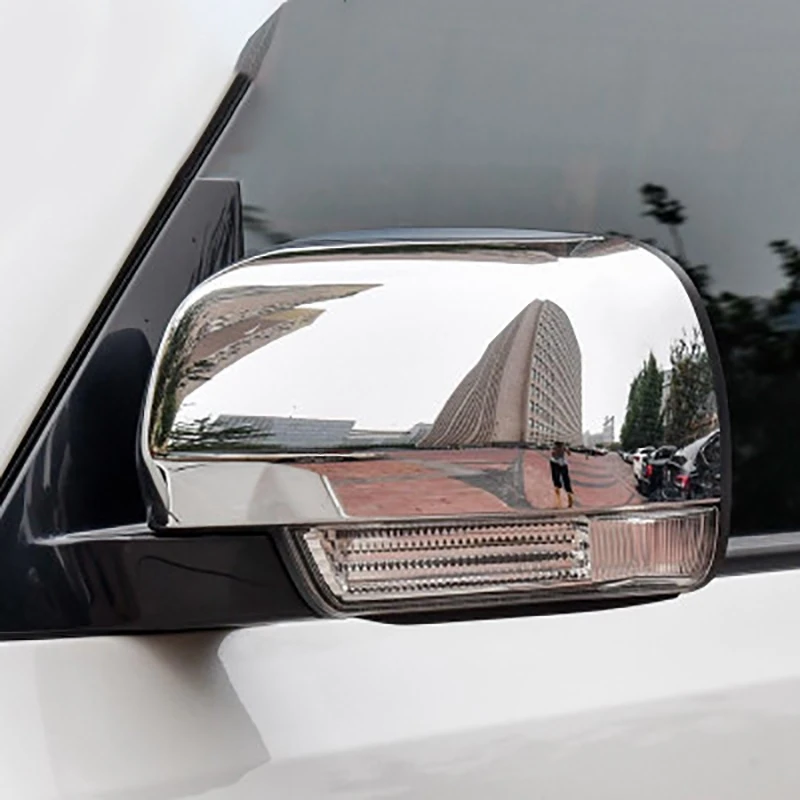 ABS хромированные боковые зеркальные декоративные Чехлы для Mitsubishi Pajero 2007