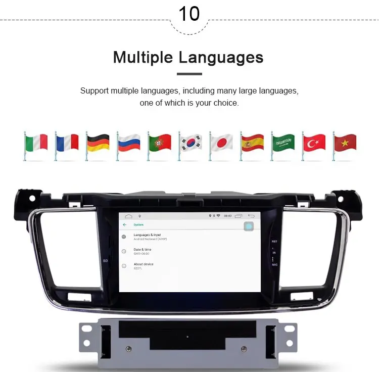 JDASTON Android 10,0 автомобильный dvd-плеер для PEUGEOT 508 Стерео gps навигация мультимедийный плеер 1 Din автомобильный Радио рулевое колесо управление