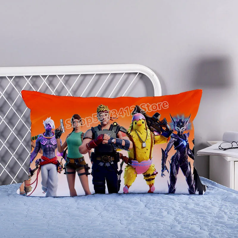 Чехол для подушки Fortnite в стиле аниме Fortnight чехол с мультипликационным рисунком