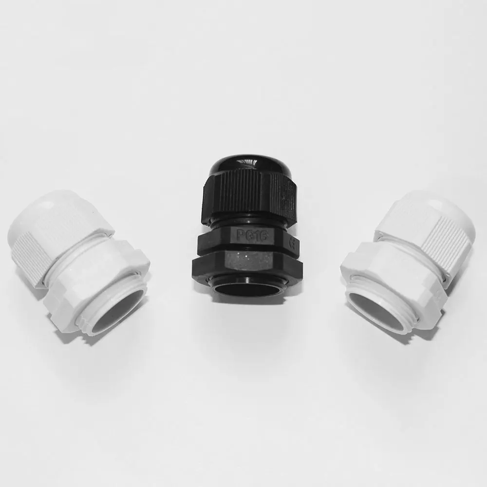 10 × PG7 Кабельный ввод белый/черный пластиковый водонепроницаемый кабельный