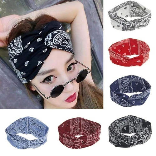 

Twist Elastic Turban Headband For Women Headbands Head wrap Hairband Headwear Bandana Hair Accessories