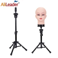 alileader new 64cm mini mannequin head tripod with bald mannequin head for wigs with stand adjustable wig stand with head tripod