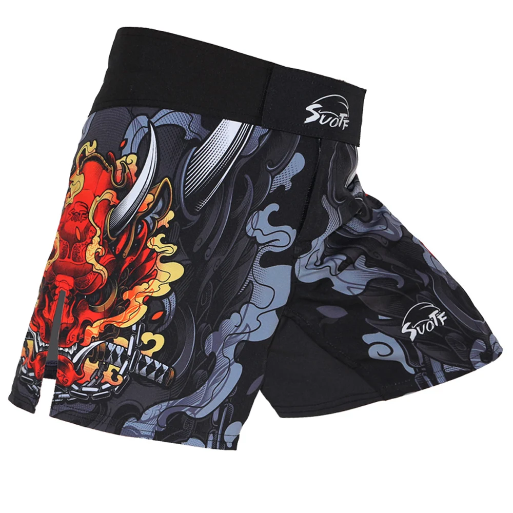 

Boxing Shorts Kickboxing Print Clothing Mma Muay Thai Fight Suotf Muaythai Men Emma Tiger May Cheap Demon Sword Fitness