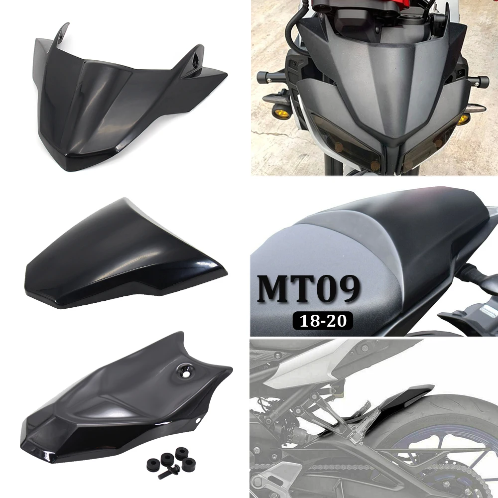 

Motorcycle Accessories Fender Rear Hugger/Windshield Deflector/Rear Seat Cover Fairing FOR YAMAHA MT09 MT-09 MT 09 SP 2018-2020