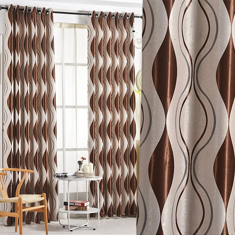 Качественные элегантные европейские полосатые геометрические занавески для