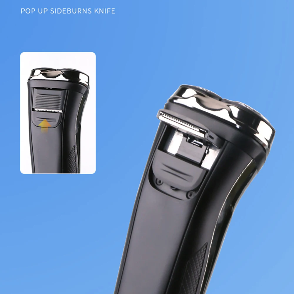 

Professional Electric Trimmer With LED Screen KM-832 Hair Clipper Washable Rechargeable Men Strong Power 3 Steel Cutter Heads