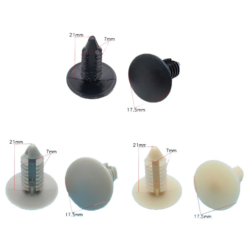 Заклепки серые пластиковые для Ford Chevy Buick крепежи универсальные автомобильные