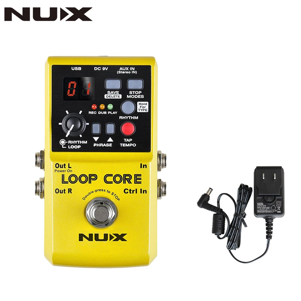 NUX Loop Core Looper гитарный эффект педаль 6 часов время записи 99 пользовательских